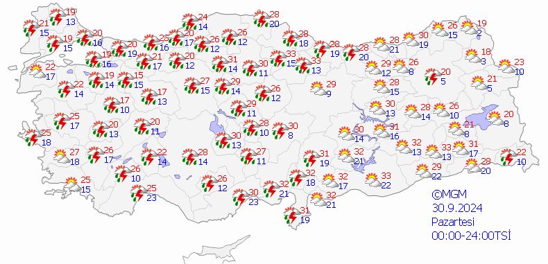 16 il için sarı kodlu uyarı: Serin ve yağışlı hava geliyor