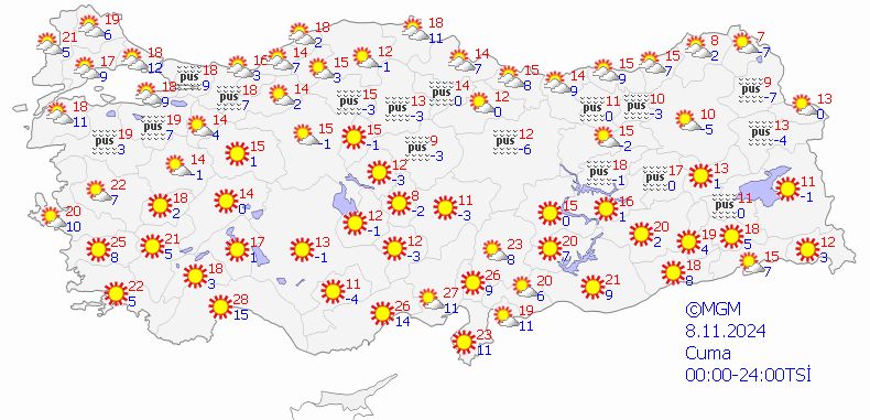 Meteoroloji'den 4 kente sarı kodlu uyarı