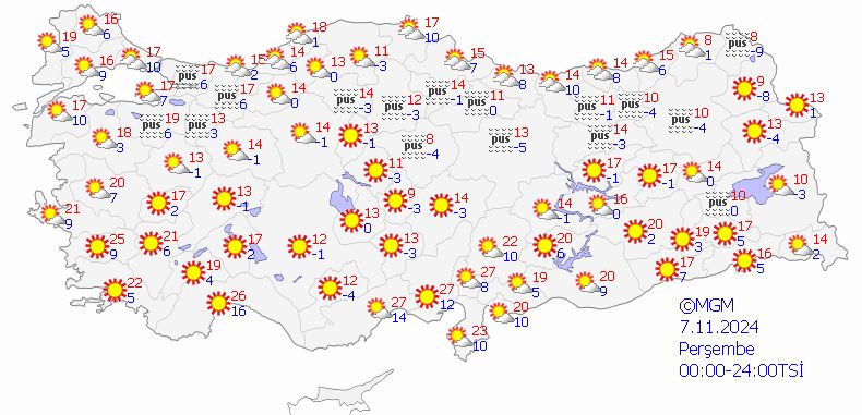 Meteoroloji'den 4 kente sarı kodlu uyarı