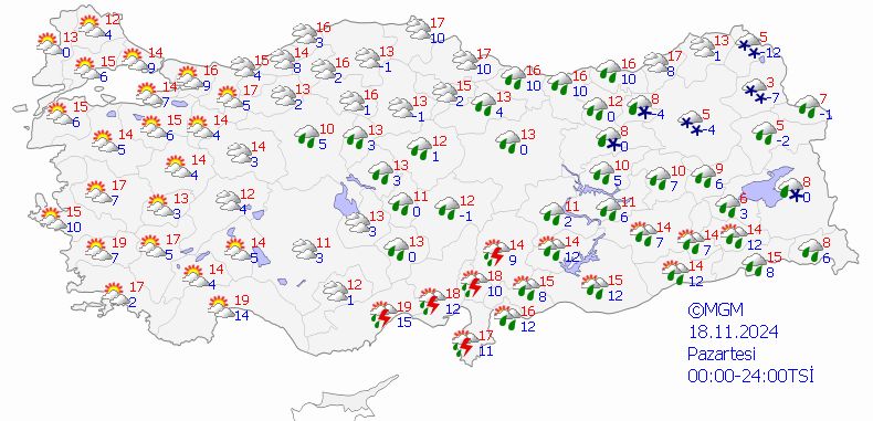 Meteoroloji il il uyardı: Kuvvetli sağanak bekleniyor