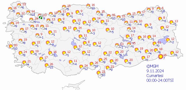 Meteoroloji'den 4 kente sarı kodlu uyarı