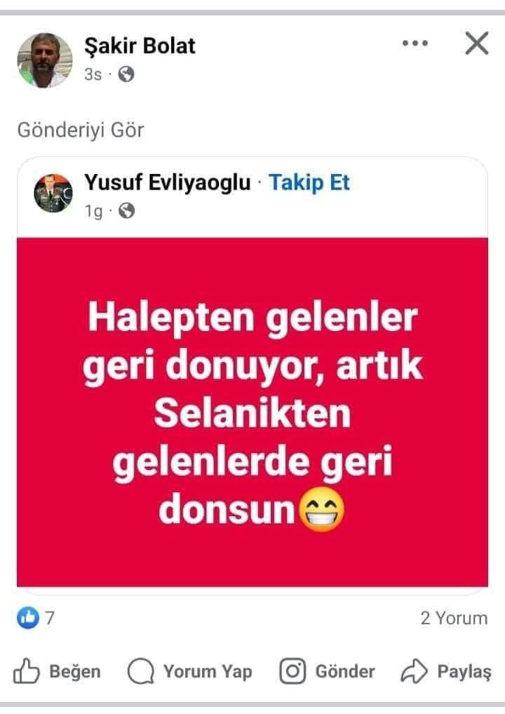 "Selanik" paylaşımı yapan müdür görevden alındı - Resim : 1