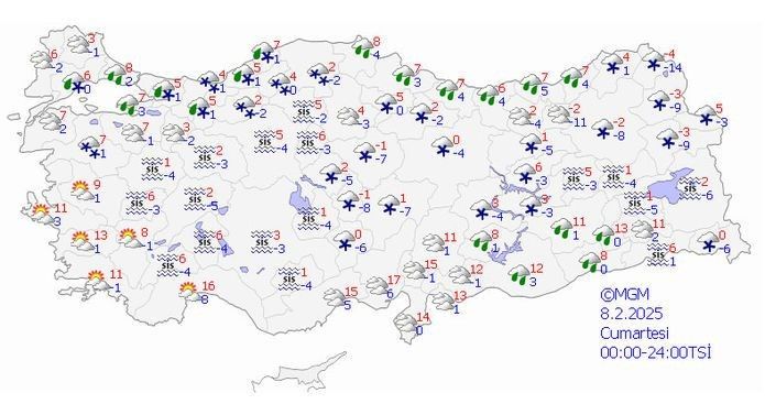 Meteoroloji illeri tek tek sayıp uyardı: Kar ve yağmur alarmı